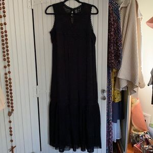 NWT Anthropologie Black sleeveless dress